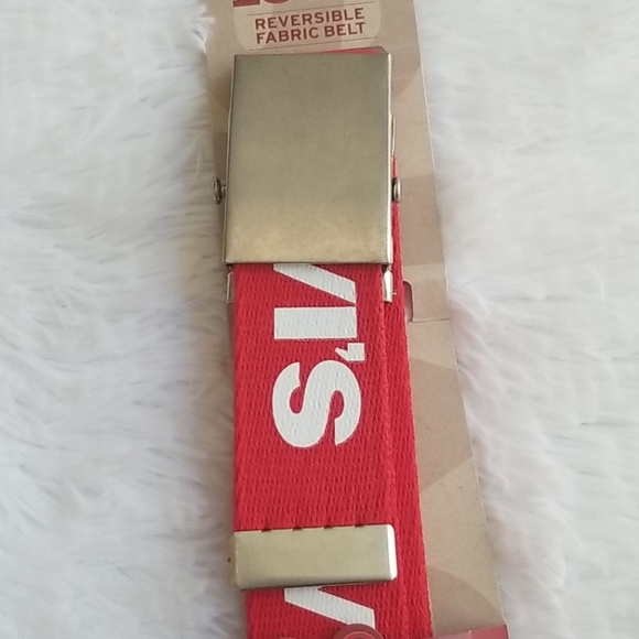 SOLD‼LEVI'S Reversible Cut to Fit Fabric Belt - Picture 4 of 5